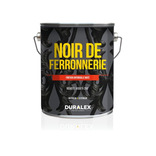 Finition antirouille mate Noir de Ferronnerie 1L - DURALEX - 108100603 pas cher Principale L