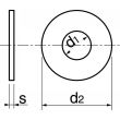 Rondelle plate L inox A2 NFE 25514 3X12X0,8 boîte de 200 ACTON 625053 photo du produit Secondaire 2 S