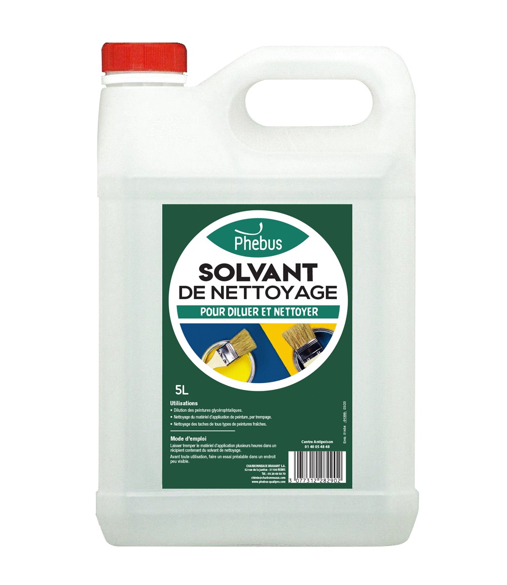 Solvant de nettoyage bidon 5L - PHEBUS - 322 283