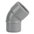 Coude PVC Mâle Femelle 45° D50 - WAVIN - 3025944 pas cher