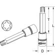 Douille tournevis Ribe 140 mm M8 KS TOOLS 911.4521 photo du produit Secondaire 1 S