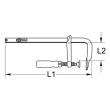 Serre-joint BRONZEplus à mors longs 480 mm KS TOOLS 963.5021 photo du produit Secondaire 1 S