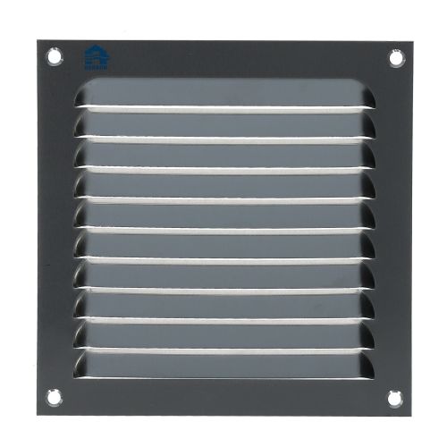 Grille à persienne 436 largeur 150 mm hauteur 150 mm anodisé argent RENSON 16251 photo du produit Principale L