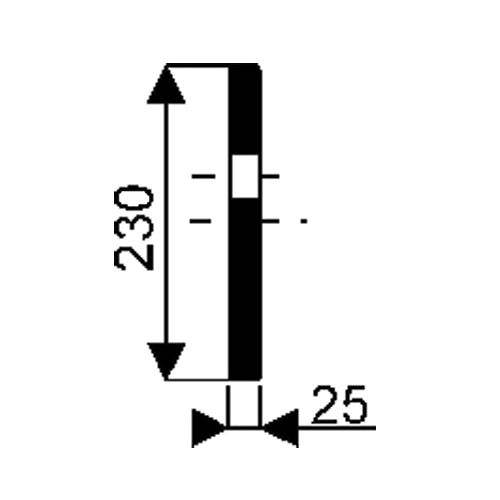 Dosseret 2 trous percés pour lavabo PUBLICA blanc - GEBERIT - 00766000000100 pas cher Secondaire 2 L