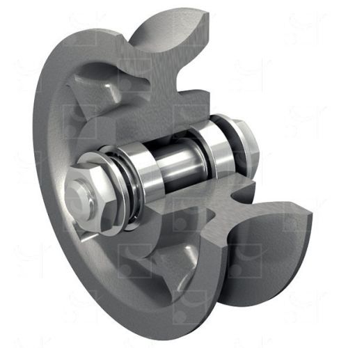 Galet acier gorge ronde diam&egrave;tre 150 mm MANTION 1009GRA photo du produit Principale L