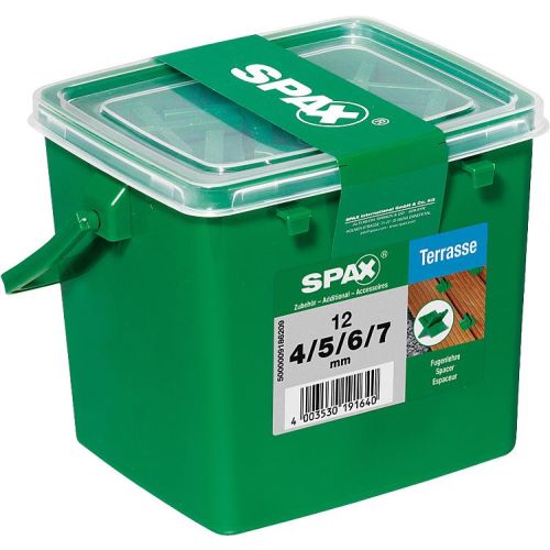 Espaceurs terrasse 4-5-6-7mm seau de 12 pièces - SPAX - 5000009186209 pas cher Secondaire 1 L