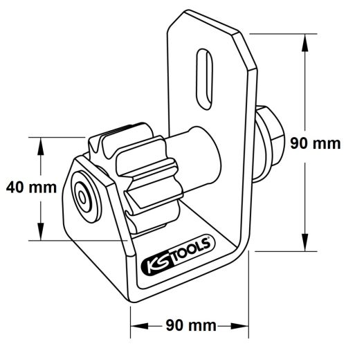 Entraîneur manuel de volant moteur DAF KS TOOLS 455.0105 photo du produit Secondaire 1 L