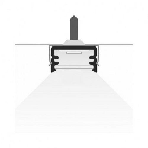 Profil&eacute; fin pour bandeaux LED aluminium brut 2m - MIIDEX LIGHTING - 9805 pas cher Secondaire 1 L