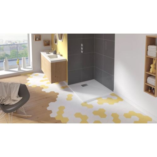 Receveur de douche KINESURF 90 x 90 cm blanc lisse KINEDO RD1101 photo du produit