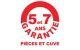 Picto Garantie 7 ans cuve + 5 ans pièces