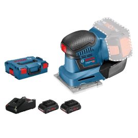 Ponceuse vibrante 18V GSS 18V-10 + 2 batteries Procore 4Ah + chargeur GAL 18V-40 + coffret L-BOXX - BOSCH - 06019D020Q pas cher Principale M