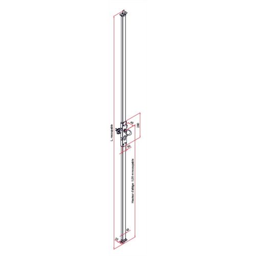 Kit serrure MULTIREVERSO TIRARD WG592010 photo du produit Secondaire 2 L