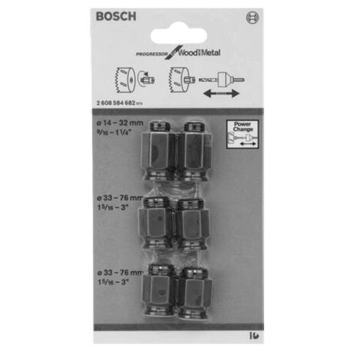 Pack de 6 adaptateurs de transition pour scies-trépans - BOSCH - 2608584682 pas cher Secondaire 1 L