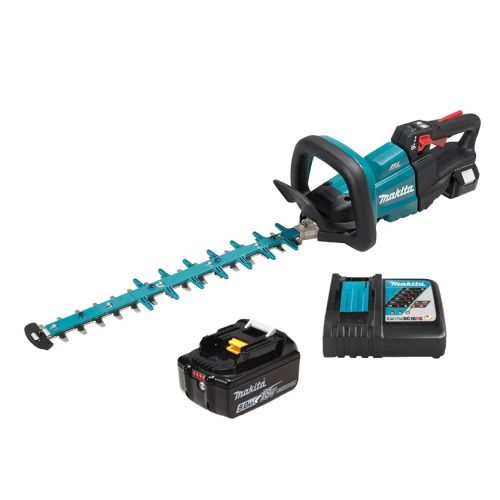 Taille-haie LXT 18 V Li-Ion 50 cm + batterie 5 Ah + chargeur en boîte en carton MAKITA DUH502RT photo du produit