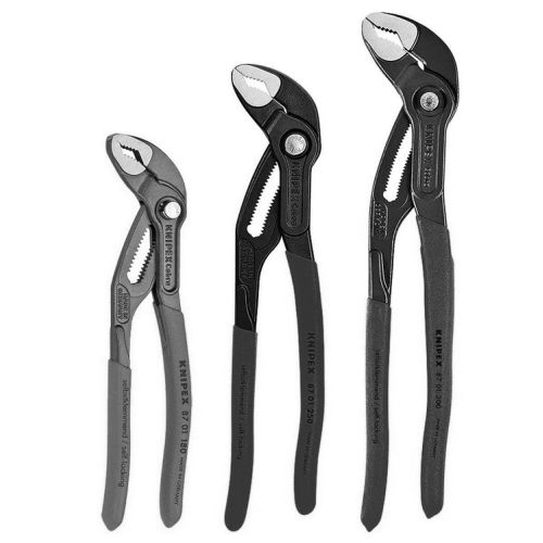 Jeu de 3 pinces multiprises COBRA - KNIPEX - 00 20 09 V02 pas cher Secondaire 1 L