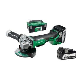 Meuleuse d'angle 18 V 125 mm Hikoki G18DBBALWQZ + 2 batteries 5Ah BSL1850 + chargeur UC18YFSL + coffret HitCase photo du produit Principale M