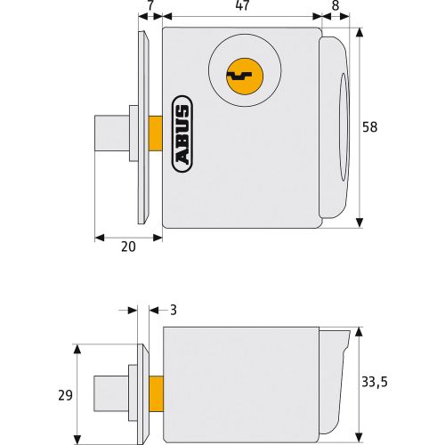 Verrou pour fenêtre automatique FTS3002W EK ABUS FTS3002 W KD EK photo du produit