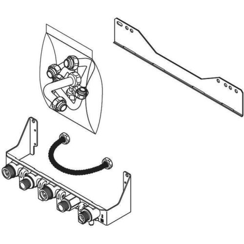 Plaque de raccordement Isotwin/Isomax condensation - SAUNIER DUVAL - 0020094832 pas cher