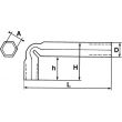 Clés en tube coudées 5mm - SAM OUTILLAGE - 86-5 pas cher Secondaire 1 S