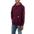 Sweatshirt à capuche MIDWEIGHT TL bordeaux CARHARTT S1K288PRTL photo du produit Secondaire 1 S
