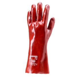 Gants EUROCHEM Coverguard pvc rouge 36 cm traité Sanitized - 3636 pas cher Principale M