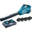 Souffleur 36 V Li-ion 13,4 m³/min + 4 batteries + chargeur rapide MAKITA DUB362PT4 photo du produit