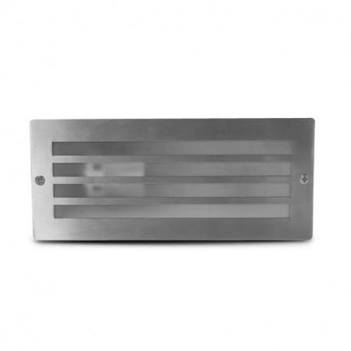 Spot encastrable PITON E27 rectangle grille inox 304 MIIDEX LIGHTING 70745 photo du produit