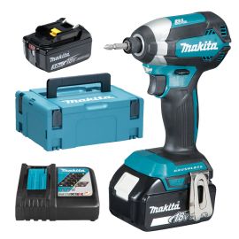 Visseuse à chocs LXT 18V Makita DTD153RFJ + 2 batteries 3 Ah + chargeur rapide + coffret MAKPAC photo du produit Principale M