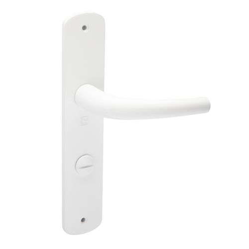 Ensemble sur plaque aluminium SALOME HOME ELEGANCE entraxe 195mm à condamnation blanc - HERACLES - B-SALOME-087 pas cher Secondaire 1 L