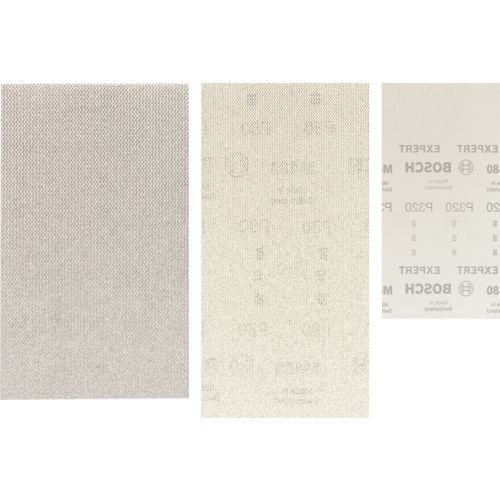 10 feuilles abrasives rectangle réticulée Expert M480 D 80 x 133 mm G 80 BOSCH 2608900734 photo du produit