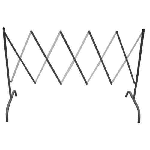 Barrière de chantier extensible en acier rouge/blanc 2,3m - VISO - BAR001RB pas cher