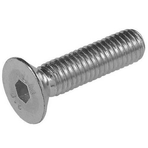 Vis &agrave; m&eacute;taux t&ecirc;te frais&eacute;e hexagonale creuse classe 10.9 DIN 7991 zingu&eacute;e 6X12 bo&icirc;te de 200 - FHC6X12ZING pas cher