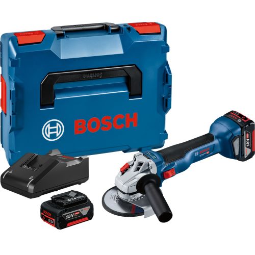 Meuleuse 18 V GWS 18V-10 2 x 4 Ah en coffret L-BOXX BOSCH 06019J4007 photo du produit