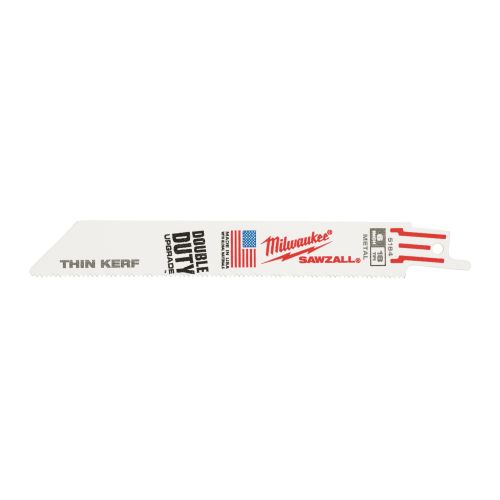 Lame de scie sabre S922EF Thin Kerf 150 mm x 18 TPI 50 pièces MILWAUKEE 48016184 photo du produit Principale L