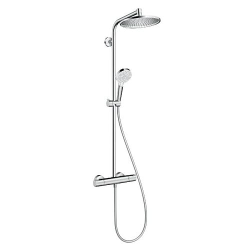 Colonne de douche CROMETTA S 240 mm / 1 jet avec mitigeur thermostatique HANSGROHE 27268000 photo du produit