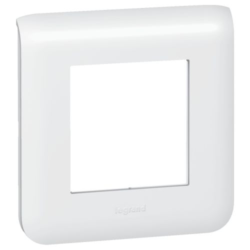 Plaque de finition MOSAIC 2 modules blanc LEGRAND 078802 photo du produit Principale L