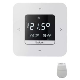 Thermostat numérique RAMSES Theben Bluetooth avec récepteur et contact à fermeture version à batterie 230 V 16 A - 8139203 photo du produit Principale M