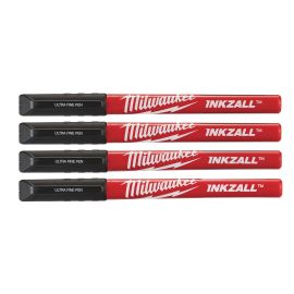 Set 4 stylos pointe Milwaukee ultra fine noirs photo du produit Principale M