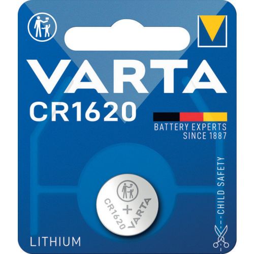 Pile bouton lithium 3V CR1620 - VARTA - 6620101401 pas cher