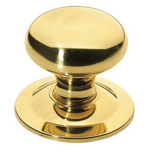 Bouton rond D70 mm laiton nickelé CADAP 118/19V photo du produit Secondaire 3 L