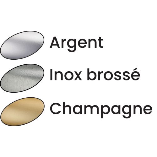 Butoir de sol 3637 finition alu champagne - Héraclès - I-3637F2 pas cher Secondaire 2 L