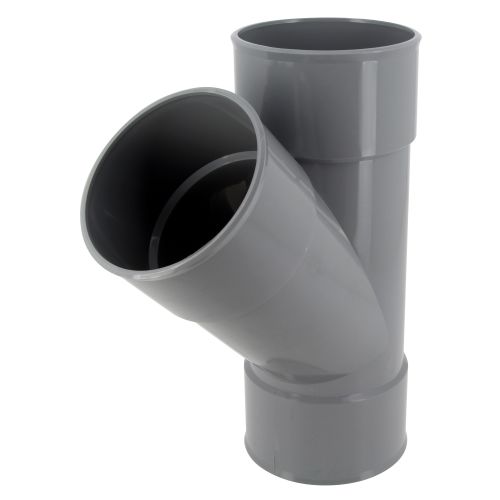 Culotte simple femelle-femelle à 45° D 200mm gris à coller – NICOLL - BB144 pas cher