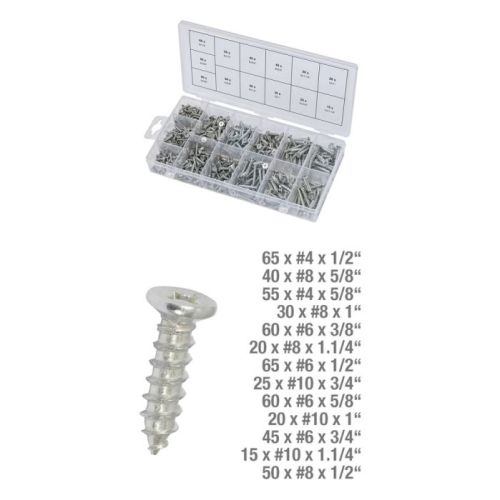 Assortiment de vis auto-taraudeuses bois 550 pièces KS TOOLS 970.0430 photo du produit Secondaire 1 L