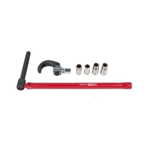 Jeu de clés 6 pièces avec embout pour lavabo KS TOOLS 123.0040 photo du produit Principale L