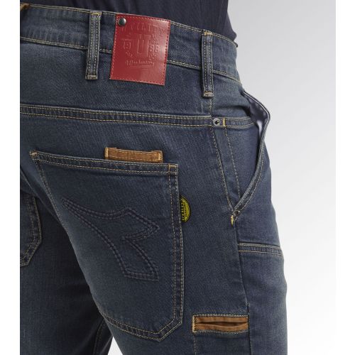 Pantalon de travail en jean STONE PLUS DIRTY WASHING bleu T48 (US38) - DIADORA SPA - 702.170752 pas cher Secondaire 2 L