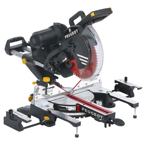 Scie onglet radiale 1600 W double inclinaison PEUGEOT OUTILLAGE 132055 photo du produit
