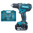 Perceuse-visseuse 18 V + 2 batteries 3 Ah + chargeur + coffret avec accessoires MAKITA DDF482RFX1 photo du produit