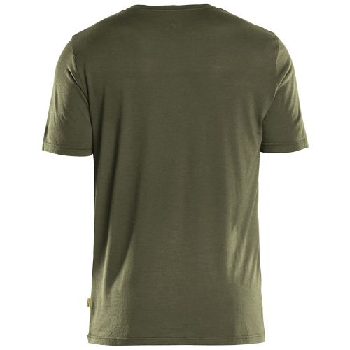T-shirt en laine mérinos vert forêt TS - BLÅKLÄDER - 353617434209S pas cher Secondaire 1 L