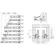 Coulisse à galet sortie simple 450mm blanc crème - LMC - COUGS450BC pas cher Secondaire 1 S