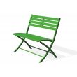 Banc de jardin pliable MARIUS en aluminium vert prairie - DCB GARDEN - MARIUS-BP-VERT pas cher